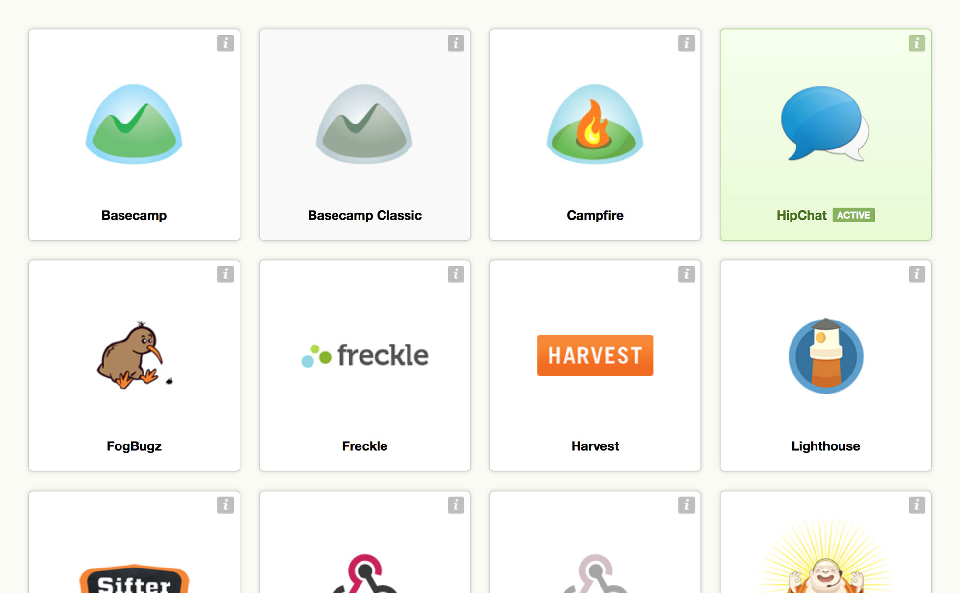 Built-in integrations